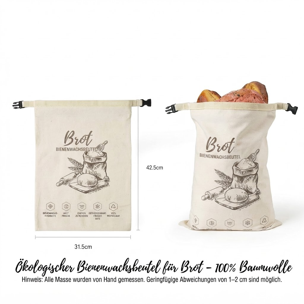 BROTTO ÖKOLOGISCHER BIENENWACHSBEUTEL FÜR BROT