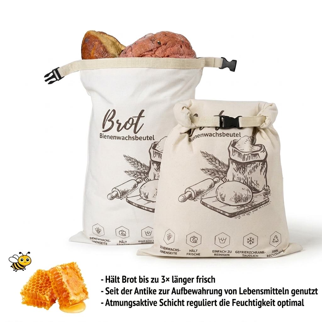 BROTTO ÖKOLOGISCHER BIENENWACHSBEUTEL FÜR BROT